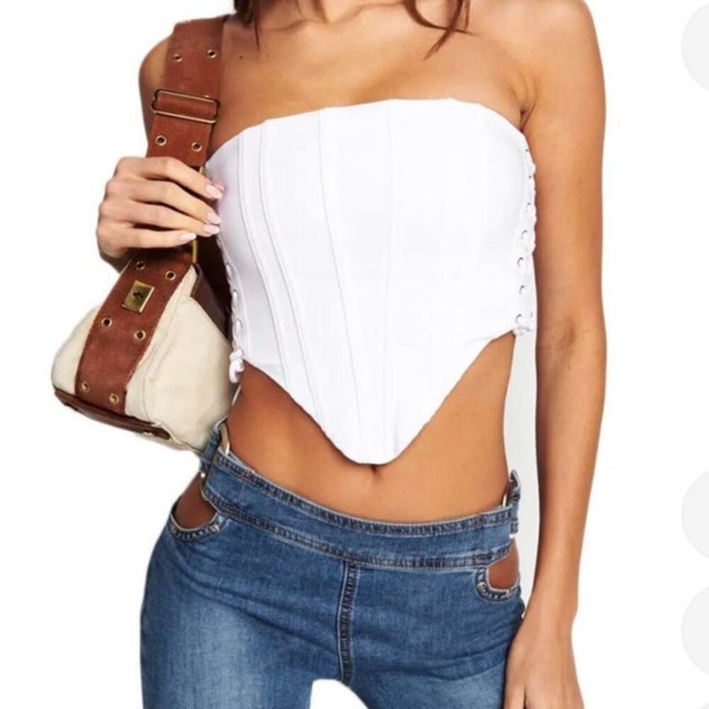 IAM.GIA Boned White Corset size XXS